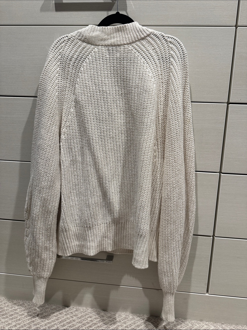 Target Cream Ribbed Shawl Collar Button Cardigan - Picture 3 of 3
